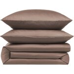 Dark Brown Cotton Duvet Cover (Comfort) 220x240