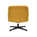 Dzeltens grozāms atpūtas krēsls Karo