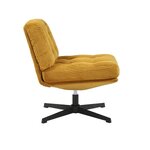 Dzeltens grozāms atpūtas krēsls Karo