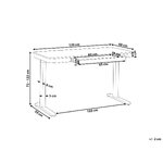 Desk with adjustable height (kenly) 120x60
