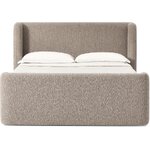 Кровать Continental серого цвета (Perla) 160x200