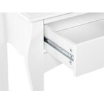 White console table with 2 drawers klawock