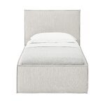 Light gray single bed (Dream) 90x200