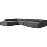 Dark Gray Large Modular Corner Sofa (Lennon)