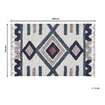 Multicolored cotton carpet (kozlu) 140x200