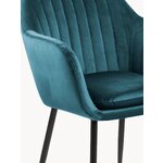 Dark blue velvet chair Emilia (Actona)