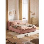 Light Pink Upholstered Bed (Cloud) 140x200