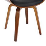 Black Faux Leather Dining Chair Kyo