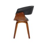 Black Faux Leather Dining Chair Kyo