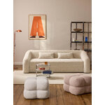 Light beige ottoman (ellie)