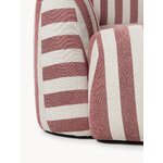 Striped Corner Sofa (Striped Fabric Black)