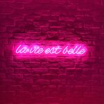 Розовое светодиодное освещение la vie est belle (candyshock)
