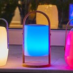 Led-pöytävalaisin bluetooth-kaiuttimella Woody play (lumisky) kauneusvirheillä