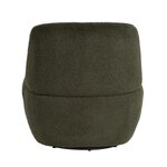 Tumši zaļš Bouclé krēsls Lana