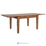 Medžio masyvo išskleidžiamas valgomojo stalas „Chateaux“ (Bizzotto) 90x120-200