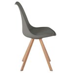 Pelēks dizaina krēsls (Lazio)