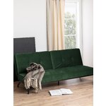 Žalioji aksominė miegamoji sofa