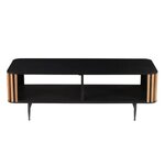 Melns kafijas galdiņš Linea