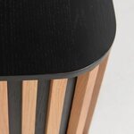 Melns kafijas galdiņš Linea