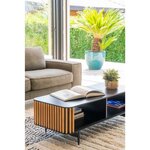 Melns kafijas galdiņš Linea