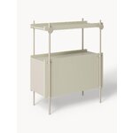 Light beige shelf with cabinet (rio)