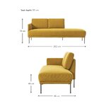 Mustard Yellow Sofa (Fluente)