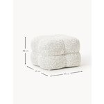 Light beige ottoman (ellie)