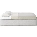 Light gray Continental bed (Enya) 160x200
