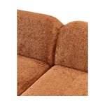 Terrakotta Teddy-Boucle Mooduldiivan (Wolke)