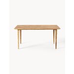 Light brown solid wood dining table (Archie) 160x90
