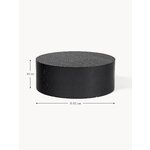 Black round coffee table (dan) whole