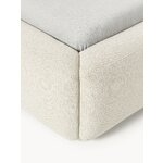 Light Beige Upholstered Bed (Melva) 180x200