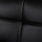 Juoda odinė baro kėdė Mae