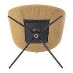 Honey-colored dining chair with Maliga