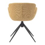 Honey-colored dining chair with Maliga