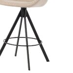 Light gray bar stool with Maliga