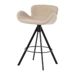 Light gray bar stool with Maliga