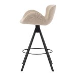 Light gray bar stool with Maliga