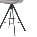 Dark gray bar stool with Maliga