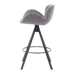 Dark gray bar stool with Maliga