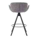 Dark gray bar stool with Maliga