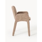 Brown Upholstered Chair (Selena)