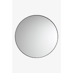 Sienas spogulis ar matētu melnu rāmi (meghan) ø100