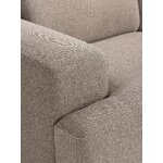 Tummanbeige iso kulmasohva (melva) kosmeettisilla virheillä