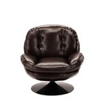 Must pöörlev tugitool (memento faux leather)