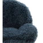Tumesinine pöörlev tugitool (memento faux sheepskin)
