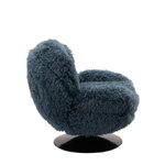 Tumesinine pöörlev tugitool (memento faux sheepskin)