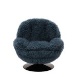 Tumesinine pöörlev tugitool (memento faux sheepskin)
