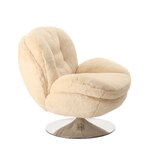 Beež pöörlev tugitool (memento faux fur)