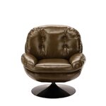 Pruun pöörlev tugitool (memento faux leather)